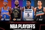 ESPN次轮对阵海报核心：41岁詹姆斯乱入一群年轻人的行列